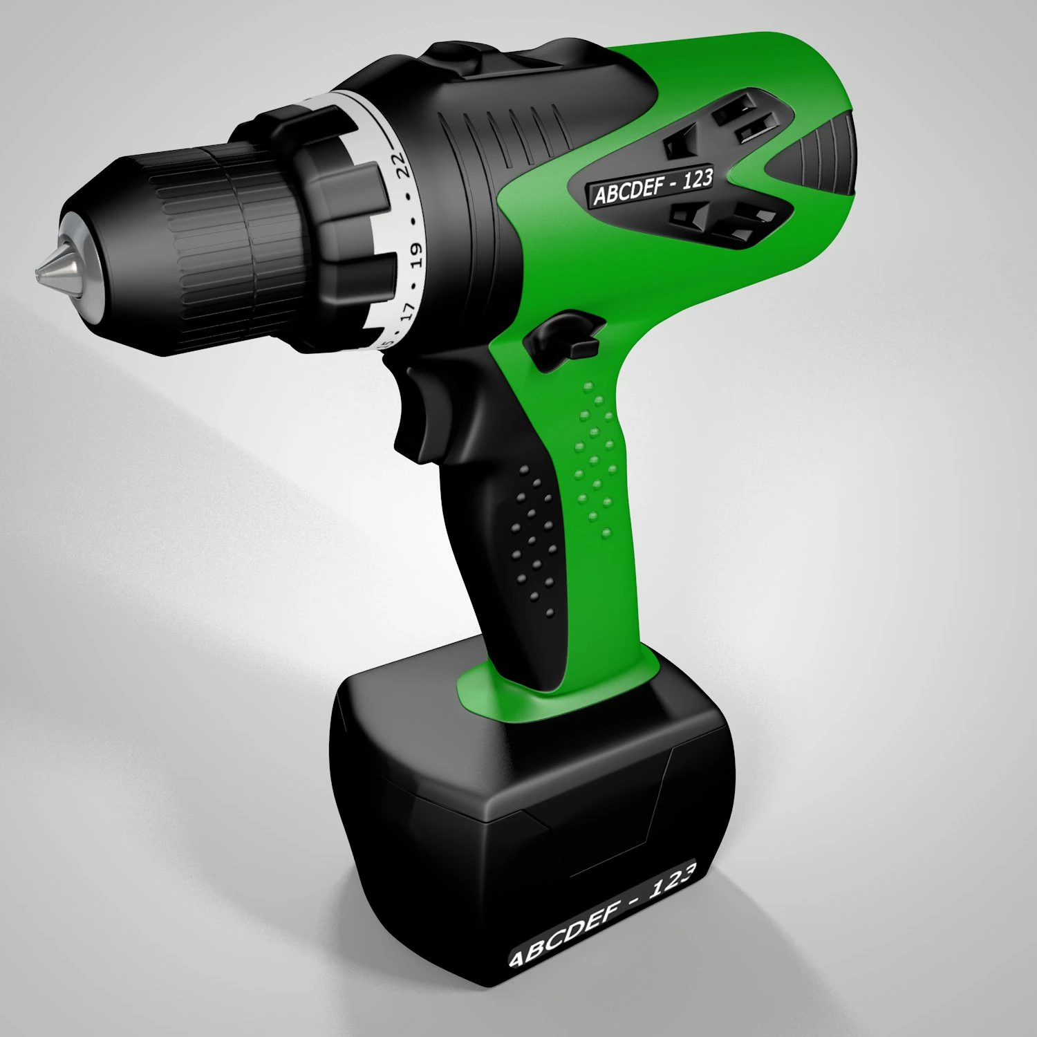 electric screwdriver 3D Model .c4d .max .obj .3ds .fbx .stl .blend