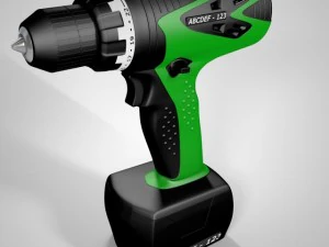 chave de fenda el&eacute;trica Modelo 3D