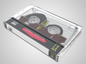 compact cassette tape Modèle 3D