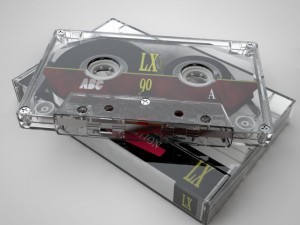 compact cassette tape Model 3D