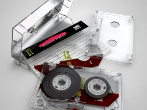 compact cassette tape 3D Model