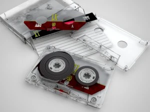 compact cassette tape 3D Model