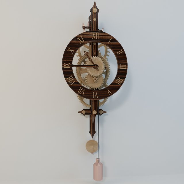 watch plywood 3D-Modell .c4d .max .obj .3ds .fbx .stl .blend 