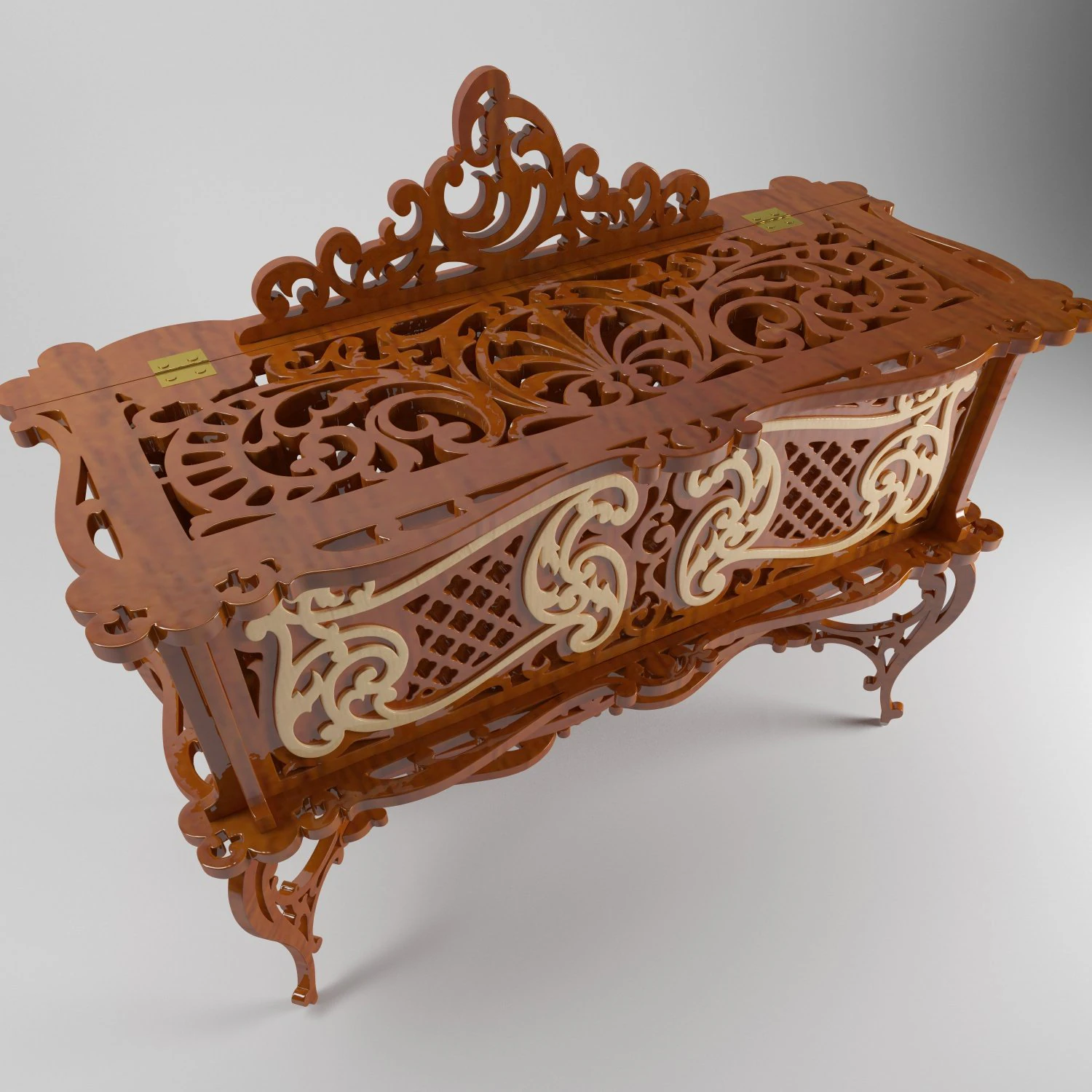 bo&icirc;te &agrave; bijoux Modèle 3D .c4d .max .obj .3ds .fbx .stl .blend 