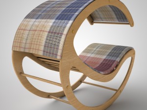 deck chair Model 3D