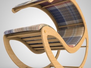 deck chair Model 3D