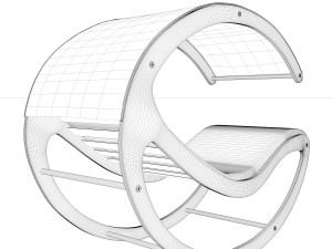 deck chair Model 3D