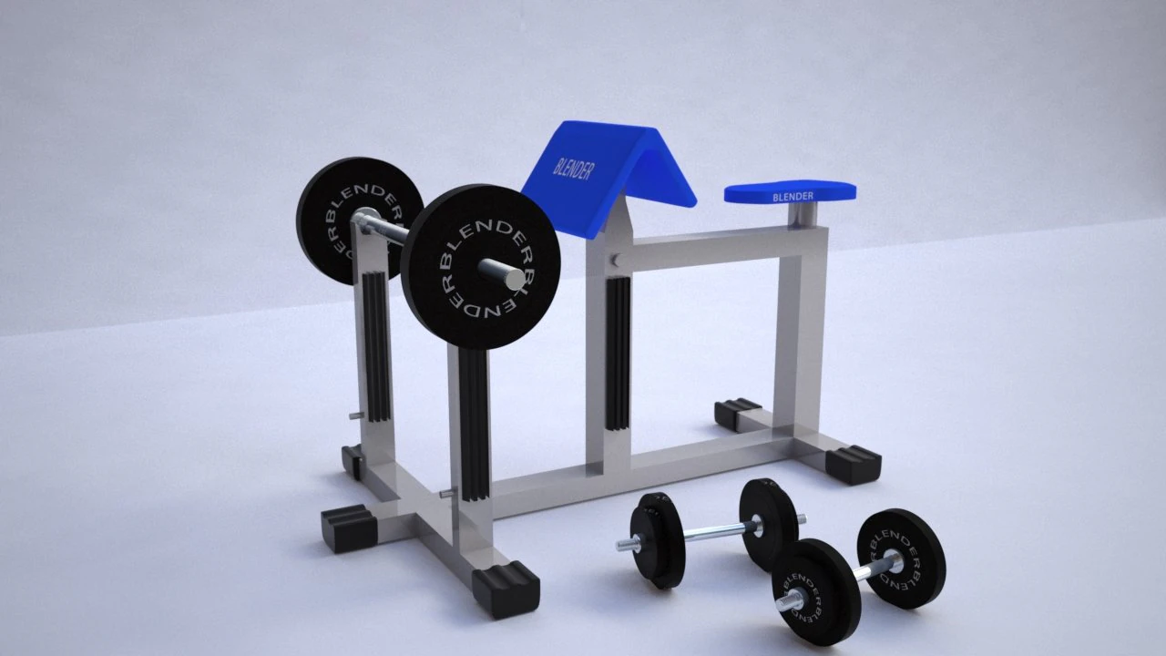 gym equipments 3D Model .c4d .max .obj .3ds .fbx .stl .blend 