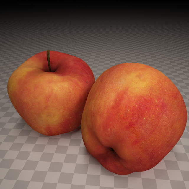 red apple Modèle 3D .c4d .max .obj .3ds .fbx .stl .blend 