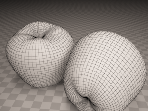 red apple Modèle 3D
