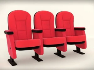 cartoon theater seat 3D Model