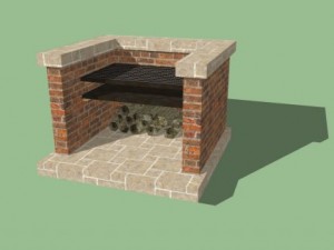 bbq grill barque Modelo 3D