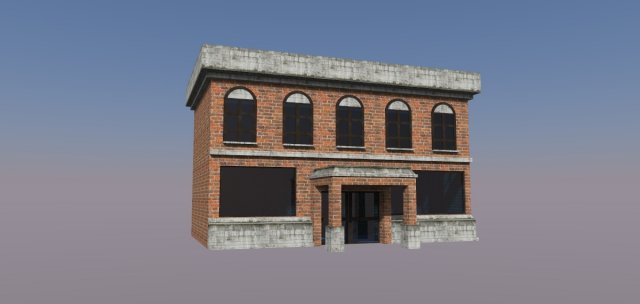 shop building Modelo 3D .c4d .max .obj .3ds .fbx .stl .blend 