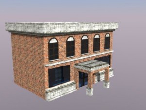 shop building Modelo 3D