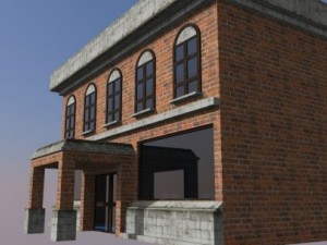 shop building Modelo 3D