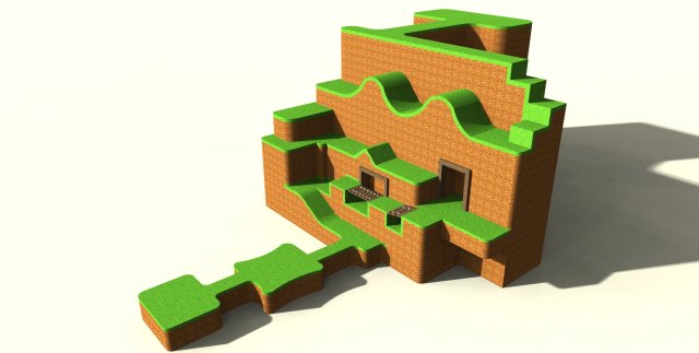 cartoon scene 3D Model .c4d .max .obj .3ds .fbx .stl .blend 