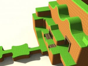 scena del fumetto Modello 3D