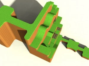 scena del fumetto Modello 3D