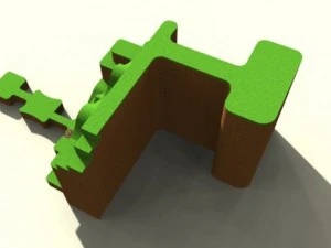 scena del fumetto Modello 3D