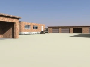 भंडारण लॉकर दृश्य 3D मॉडल