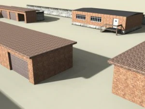 storage locker scene 3D Model