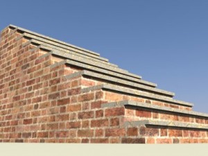 brick stairs Model 3D