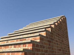 brick stairs Model 3D