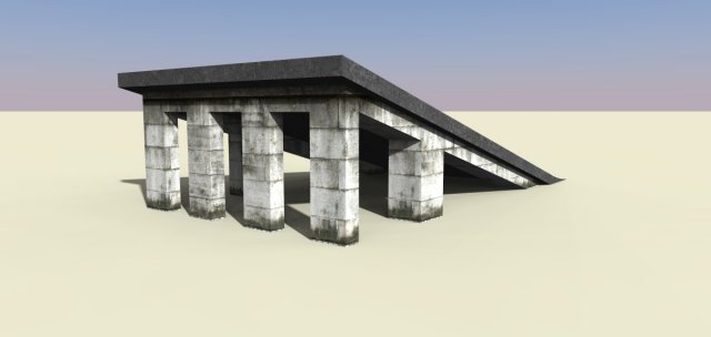 ramp 3D Модель .c4d .max .obj .3ds .fbx .stl .blend