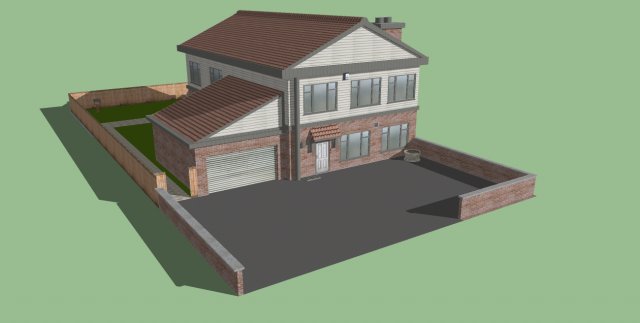 house Modello 3D .c4d .max .obj .3ds .fbx .stl .blend 