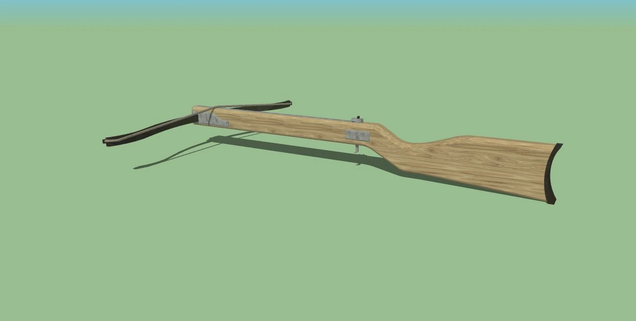 crossbow 3D Model .c4d .max .obj .3ds .fbx .stl .blend