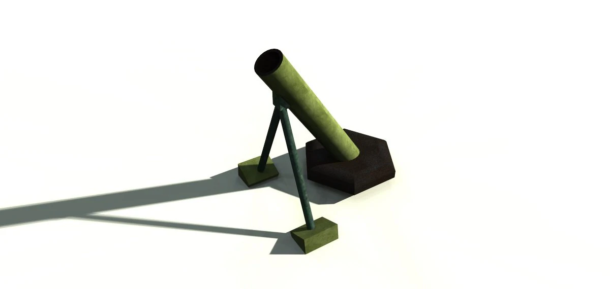 mortar 3D Model .c4d .max .obj .3ds .fbx .stl .blend 