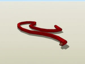red wire 3D Model