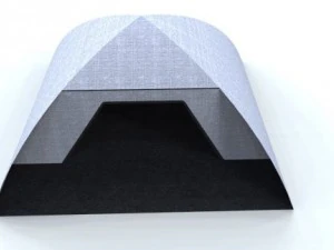 white camo tent 3D Model