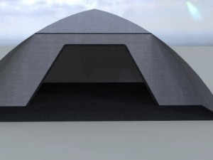 white camo tent 3D मॉडल