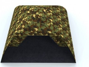 green camo tent Model 3D