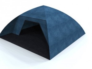 blue tent Modello 3D