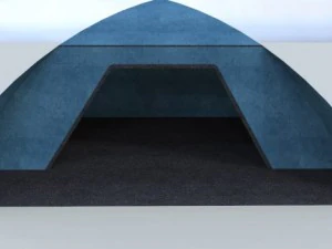 blue tent 3D Model
