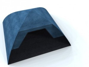 blue tent Model 3D