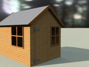 capannone Modello 3D