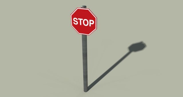 stop sign 3D Model .c4d .max .obj .3ds .fbx .stl .blend 
