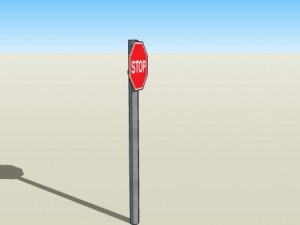 stop sign 3D Model