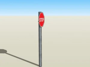 stop sign 3D Model