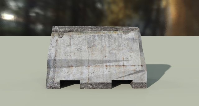 road barrier 3D 模型 .c4d .max .obj .3ds .fbx .stl .blend 