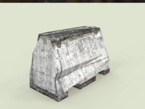 road barrier 3D 模型