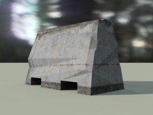 road barrier 3D 模型