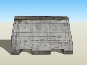 road barrier 3D 模型