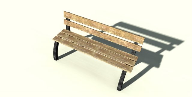 bench 3D Модель .c4d .max .obj .3ds .fbx .stl .blend