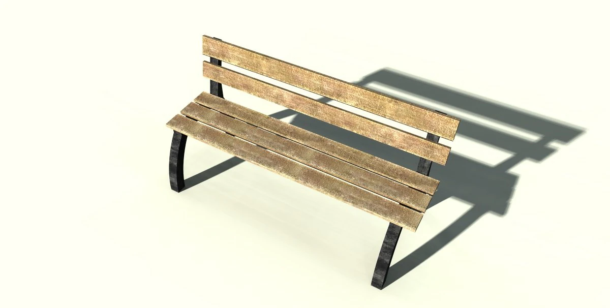 bench 3D Model .c4d .max .obj .3ds .fbx .stl .blend 
