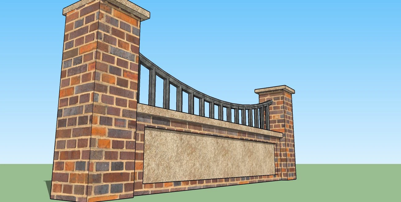 wall 3D Model .c4d .max .obj .3ds .fbx .stl .blend