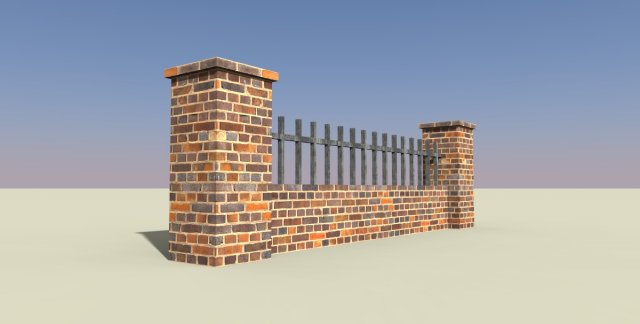wall 3D Model .c4d .max .obj .3ds .fbx .stl .blend 